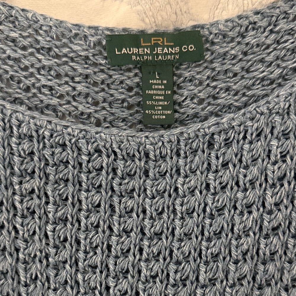 Ralph Lauren Linen/cotton Sweater Top